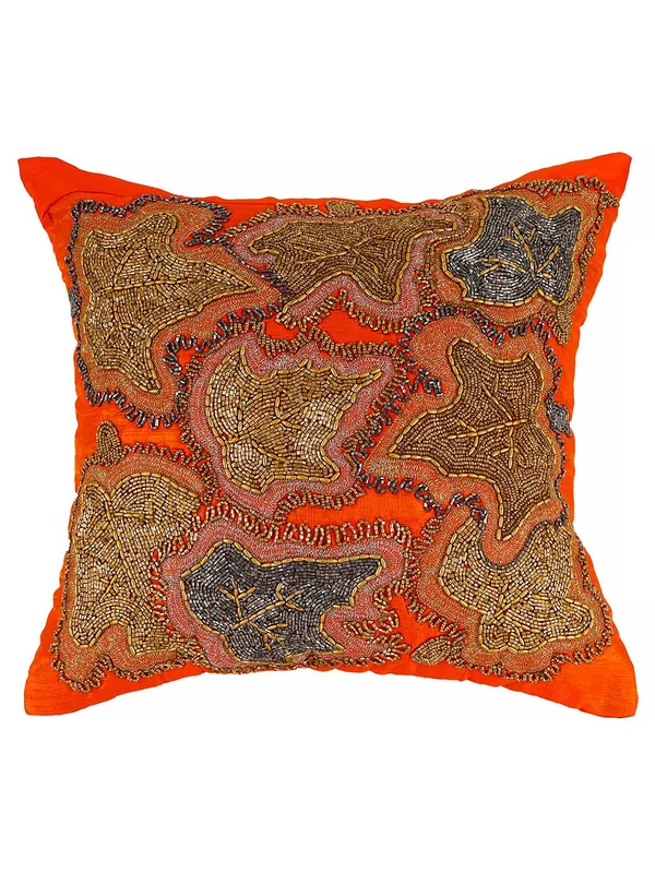 Multicolor_Printed_Cushions_&_Pillows_Case_Beaded_Floral_Pattern_(40.64_Cm*40.64_Cm)