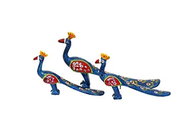 Gold_Handcrafted_Set_Of_3_Showpiece_Peacock_For_Decoration_For_Office,_Home_And_Gift_Purpose_Birthday,_Occasional_Nd_Thankasgiving_Party_(20X10Cm,15X_8Cm,14X8_Cm)