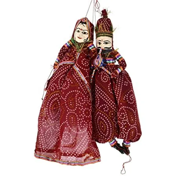 Multicolor_Rajasthani_Handcrafted_Handmade_Kathputli/Puppet_Pair_Wall_Hangings_For_Home_Decor/Gifting_Purpose_For_Thankas_Giving_Party