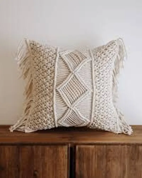 Multicolor_Bohemian_Cotton_Macrame_Square_Cushion_Cover_Throw_Pillowcases_Boho_Decors_For_Sofa_Couch_Bed_Living_Room_-_1_Pcs_Decorative_And_Comfy_Pillow_Case_(16X16,_Cream)_Beige_Square_Pattern