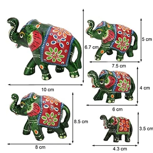 Gold_Handcrafted_Set_Of_5_Showpiece_Elephant_For_Decoration_For_Office,_Home_And_Gift_Purpose_Birthday,_Occasional_Nd_Thankasgiving_Party_(20X10Cm,15X_8Cm,14X8_Cm)