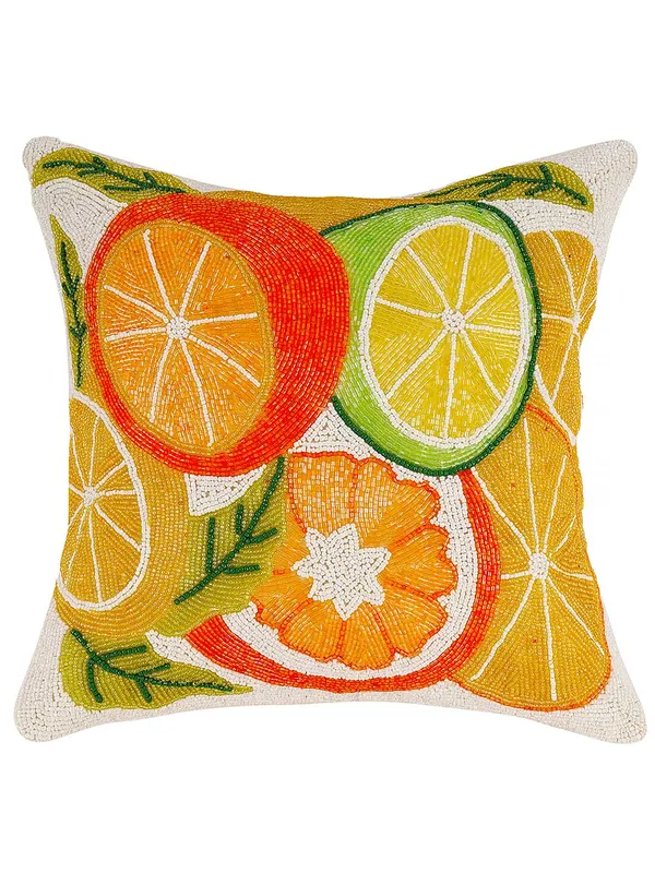 Multicolor_Beautiful_Satin_400_Tc_Printed_Cushions_&_Pillows_Case_Beaded_Lemon_(40.64_Cm*40.64_Cm)