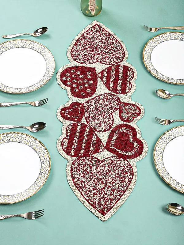Pnk_Premium_Handcraf_Beautiful_Beaded_Table_Runner_Craftsmanship_(13_*_36_Inch_)