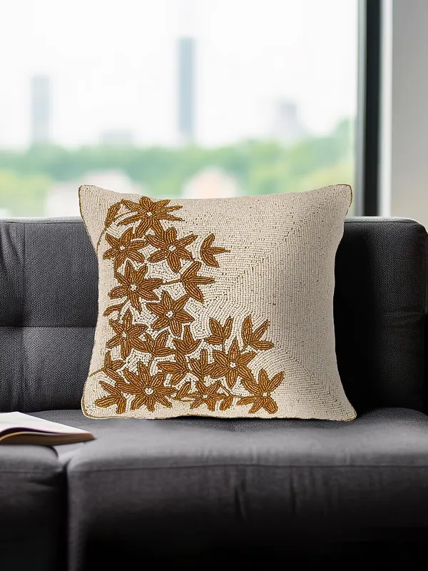 Multicolor_Printed_100%_Beaded_Cushion_Covers_Cushion_Case_Pillowcases_16X16_Inches_(40X40_Cms)_Throw_Pillow_Sham_Floral_Cushion_Covers_For_Sofa_Couch_Bed_Chair_Pack_Of_2