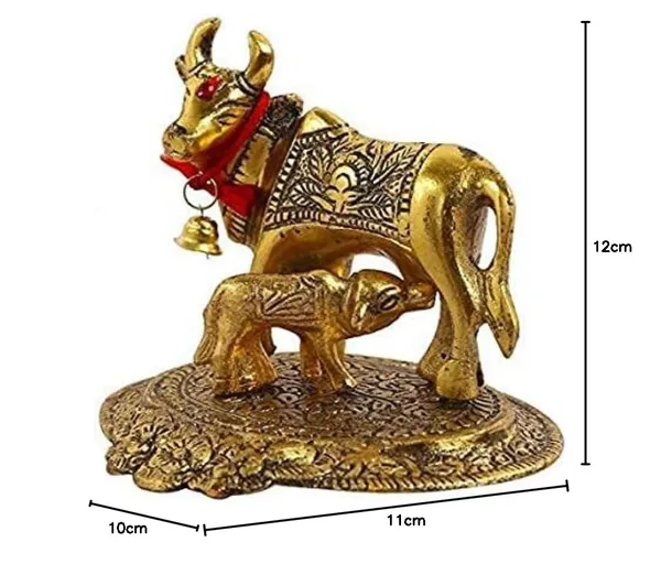 Gold_Oxidised_Cow_And_Calf_Figurine_(Colour_Gold)_12@11_Cm_Gift_Items_Kamdhenu_Cow_And_Calf_Idol_Showpiece_In_Brass_Like_Metal_For_Home_D_Cor_And_Decorative_Gift_(200_Grams)