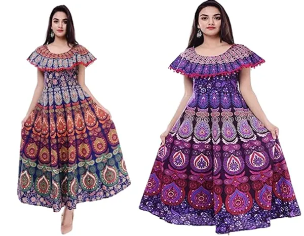 Jaipuri_Printed_Cotton_Rajasthani_Traditional_Maxi_Long_Dress_For_Women