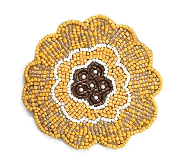 Multicolor_Awesome_Handmade_Beaded_Coster_Set_For_Home_Kitchen,_Office_Desk_(Set_Of_4_Pieces_|_Diameter_4.00_Inch)