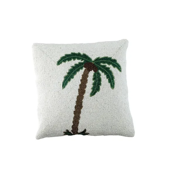 White_&_Green_Satin_400Tc_Decorative_Pillowcover,_16_X_16_Inches,_White_&_Green,_1_Piece