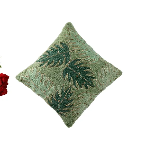 Green_Satin_400Tc_Decorative_Pillowcover,_16_X_16_Inches,_Green,_1_Piece