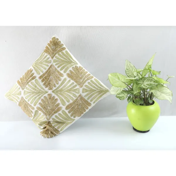 Silver_&_Golden_Satin_400Tc_Decorative_Pillowcover,_16_X_16_Inches,_Silver_&_Golden,_1_Piece