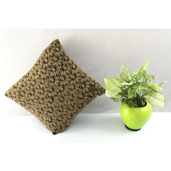 Golden_Satin_400Tc_Decorative_Pillowcover,_16_X_16_Inches,_Golden,_1_Piece