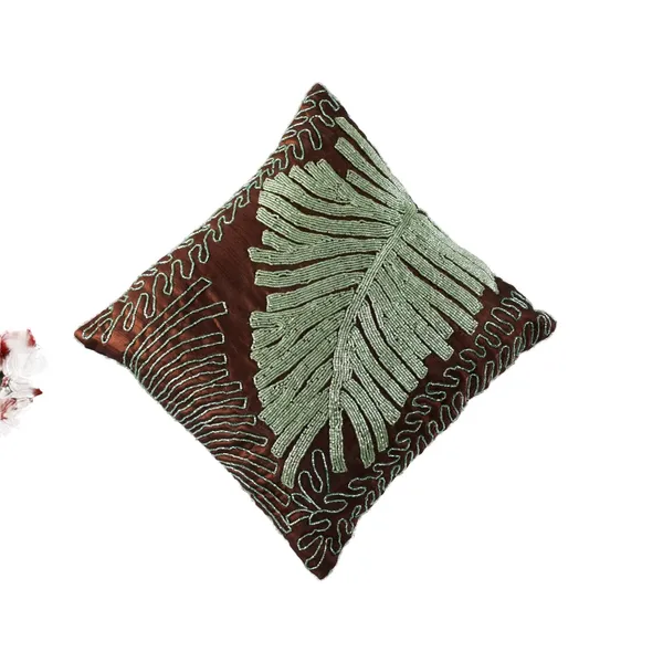 Mahroon_Satin_400Tc_Decorative_Pillowcover,_16_X_16_Inches,_Mahroon,_1_Piece
