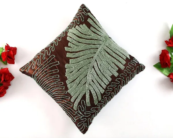 Mahroon_Satin_400Tc_Decorative_Pillowcover,_16_X_16_Inches,_Mahroon,_1_Piece