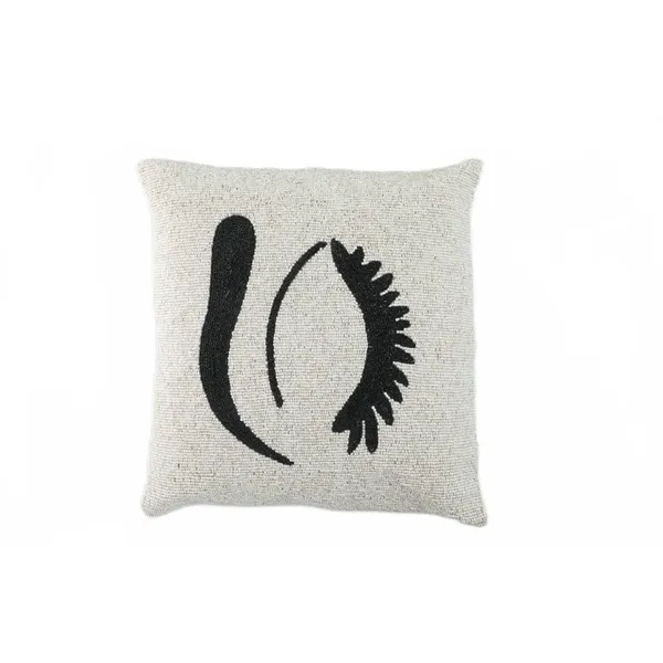 White_&_Black_Satin_400Tc_Decorative_Pillowcover,_16_X_16_Inches,_White_&_Black,_1_Piece