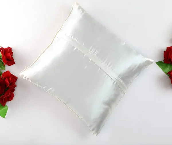 White_&_Black_Satin_400Tc_Decorative_Pillowcover,_16_X_16_Inches,_White_&_Black,_1_Piece