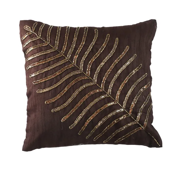 Brown_&_Golden_Satin_400Tc_Decorative_Pillowcover,_16_X_16_Inches,_Brown_&_Golden,_1_Piece