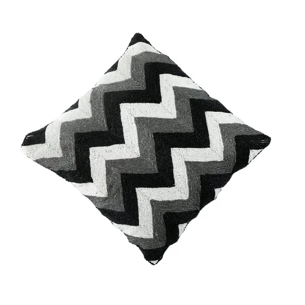 Black_&_Grey_Satin_400Tc_Decorative_Pillowcover,_16_X_16_Inches,_Black_&_Grey,_1_Piece