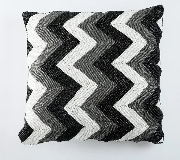 Black_&_Grey_Satin_400Tc_Decorative_Pillowcover,_16_X_16_Inches,_Black_&_Grey,_1_Piece