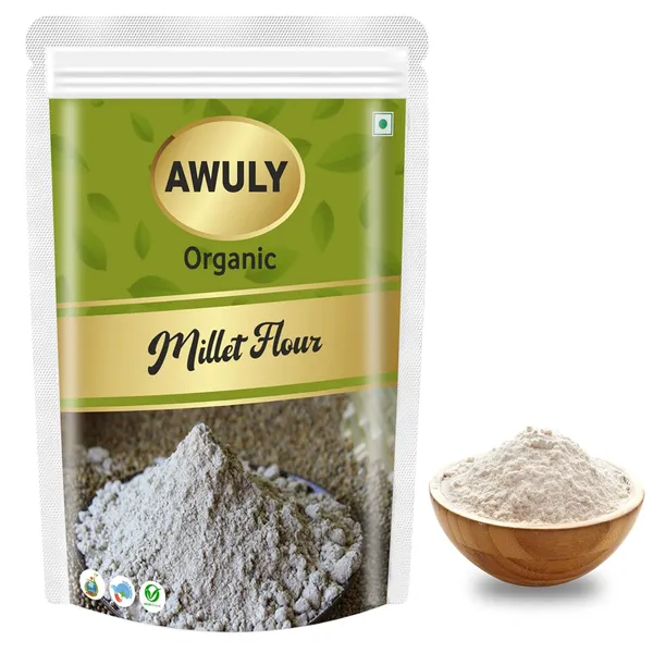 AWULY_Organic_Bajra_Flour/Pearl_Millet_Flour/Sajjalu_Bajri_Flour/Atta|_Soft_Fluffy_Rotis_|_Chakki_Ground_Pearl_Millet_Flour