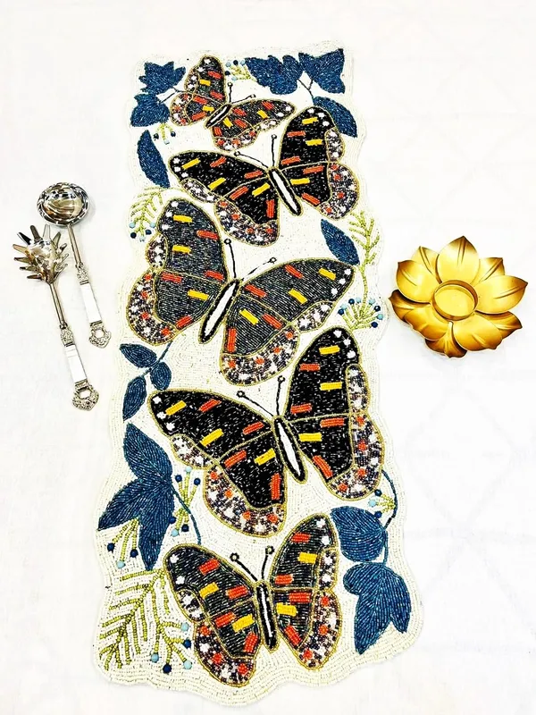Cream_Premium_Handcraf_Beautiful_Beaded_Table_Runner_Craftsmanship_(13_*_36_Inch_)