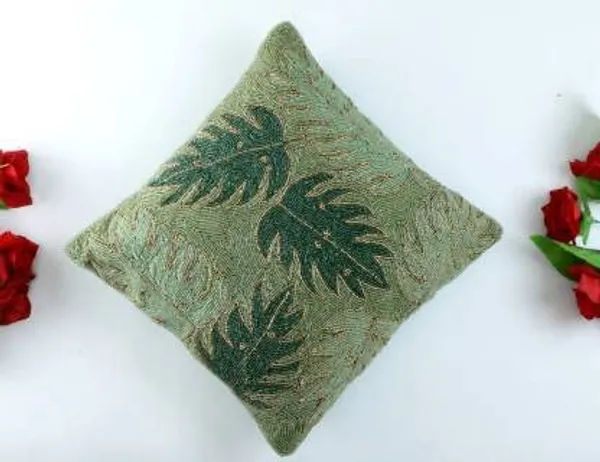 Green_Leaf_A_Embroidered_Cushions_Cover_||_Multi_Colored_Print_Decorative_Hand_Made_Cotton_Cushion_Covers