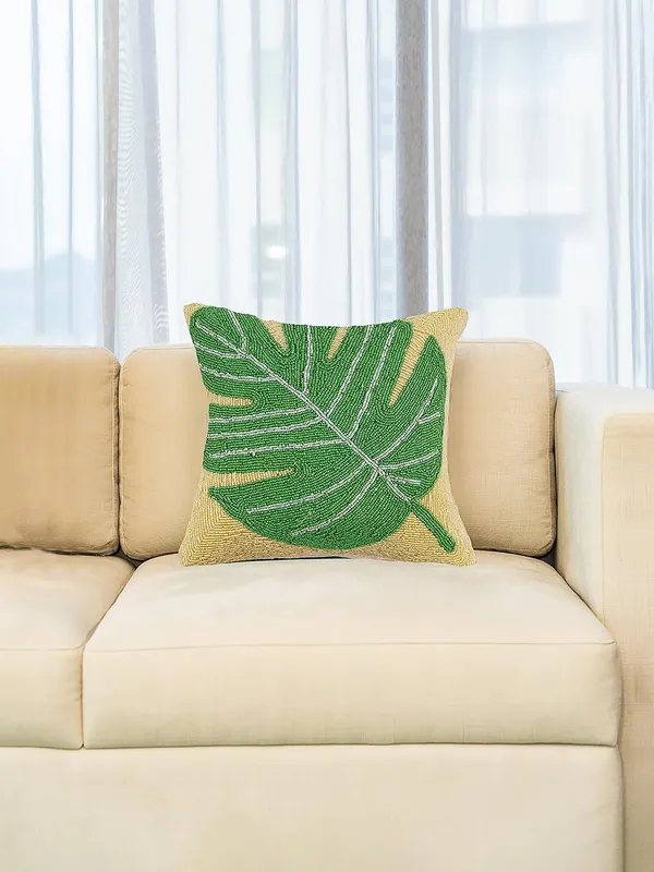 Green_Leaf__Embroidered_Cushions_Cover_||_Multi_Colored_Print_Decorative_Hand_Made_Cotton_Cushion_Covers