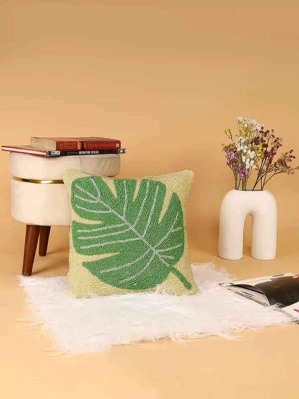 Green_Leaf__Embroidered_Cushions_Cover_||_Multi_Colored_Print_Decorative_Hand_Made_Cotton_Cushion_Covers