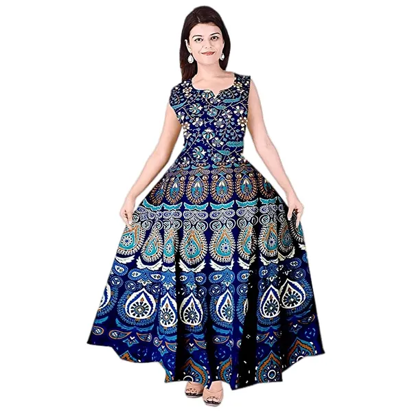Jaipuri_Printed_Cotton_Rajasthani_Traditional_Maxi_Long_Dress_For_Women