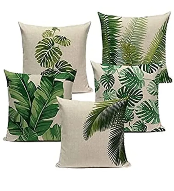 White_Ethnic_Motifs_Printed_Cushion_Covers,_White_Throw_Pillow/Cushion_Covers_-_(Off-White,_16_X_16_Inch)_(40.6_X_40.6_Cm)_Set_Of_5