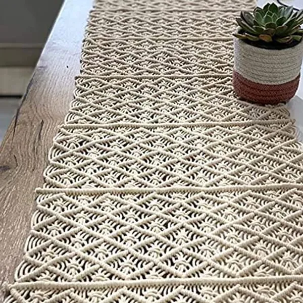 Off-White_Macrame_Bohemian_Runner_Home_Table_Runner_Macrame_Table_Runner_Handwoven_Boho_Table_Runners_Ideal_Table_(14X72)_Inches_Off-White