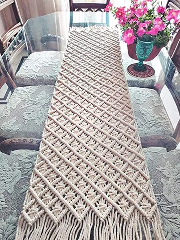 Off-White_Macrame_Bohemian_Runner_Home_Table_Runner_Macrame_Table_Runner_Handwoven_Boho_Table_Runners_Ideal_Table_(14X72)_Inches_Off-White