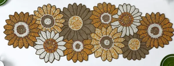 Mustard_Premium_Handcrafted_Beautiful_Beaded_Dinning_Table_Runner_13/36