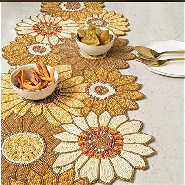 Mustard_Premium_Handcrafted_Beautiful_Beaded_Dinning_Table_Runner_13/36