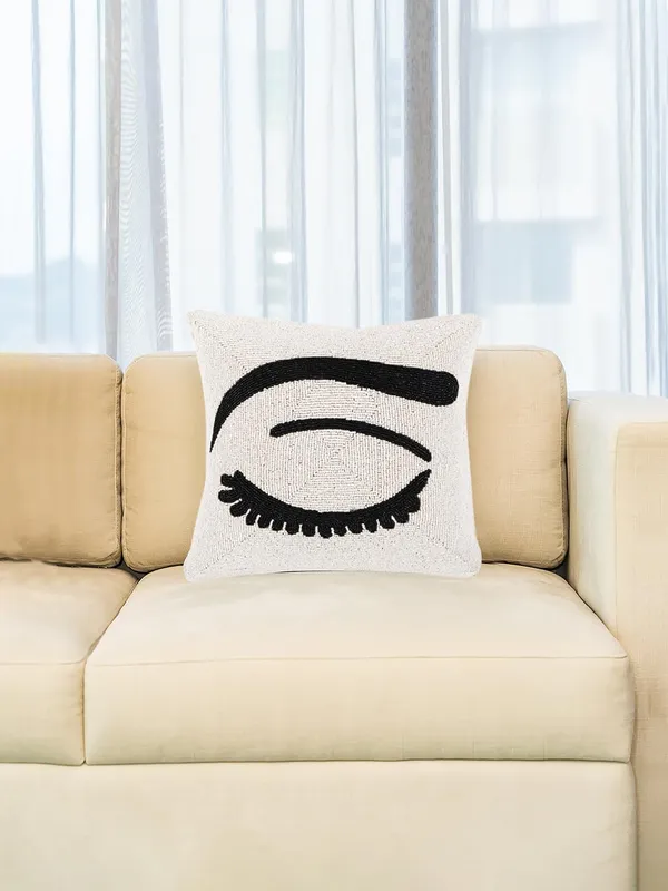 Multicolor_Printed_100%_Beaded_Cushion_Covers_Cushion_Case_Pillowcases_16X16_Inches_(40X40_Cms)_Throw_Pillow_Sham_Floral_Cushion_Covers_For_Sofa_Couch_Bed_Chair_Pack_Of_2_Black_Eye