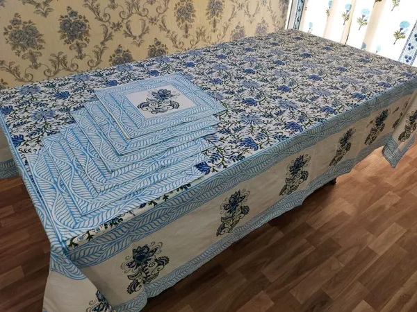 Off-White_Cotton_Jaipuri_Hand_Block_Printed_Rectangular_Dining_Table_Cover_|_Table_Cloth_For_6_To_8_Seater_With_6_Pc_Napkins_For_6_Seater_(90"_Inch_X_60"_Inch)