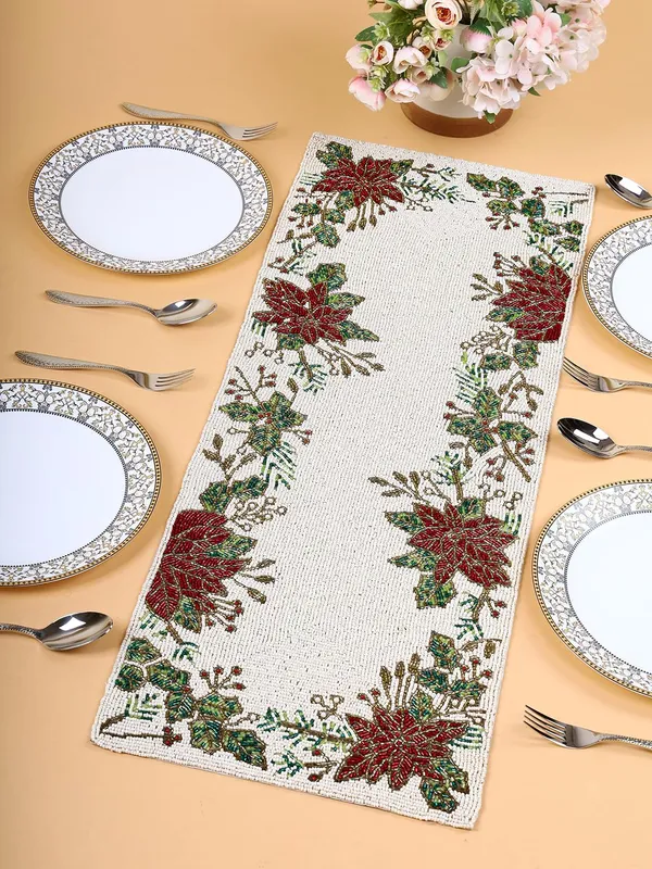 Creame_Premium_Handcraf_Beautiful_Beaded_Table_Runner_Craftsmanship_(13_*_36_Inch_)