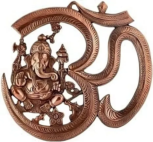 Gold_Oxidised_Figurine_Decorative_Gift_Item_(Colour_Copper)_Idol_Showpiece_In_Brass_Like_Metal_For_Home_D_Cor_Om_Ganesh_(Medium,_Copper)