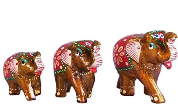 Gold_Handcrafted_Set_Of_3_Showpiece_Elephant_For_Decoration_For_Office,_Home_And_Gift_Purpose_Birthday,_Occasional_Nd_Thankasgiving_Party_(20X10Cm,15X_8Cm,14X8_Cm)