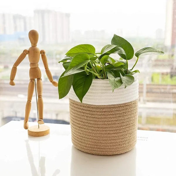 Multicolor_Jute_Planter_Pots/Storage_Basket_With_Handle,_Multi-Purpose_Use_For_Bathroom_Living_Room_(_12X15_Inch_)