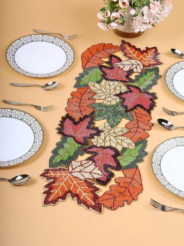 Multicolor_Premium_Handcrafted_Beautiful_Beaded_Dinning_Table_Runner_13/36_Multicolor_Cutwork_Desgin