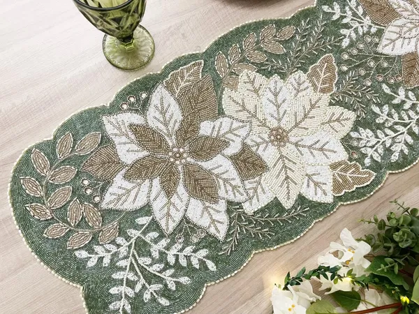 Sea_Green_Premium_Handcraf_Beautiful_Beaded_Table_Runner_Craftsmanship_(13_*_36_Inch_)