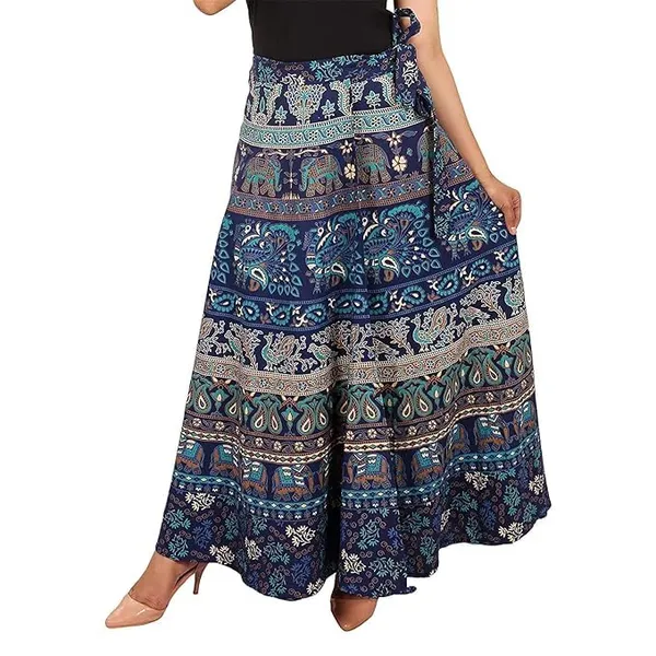 Jaipuri_Tribal_People_Printed_Cotton_Long_Wrappron_&_Skirts_For_Women