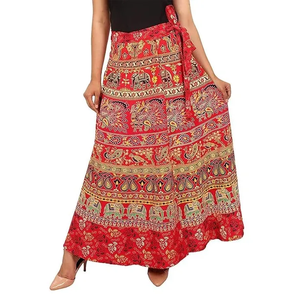 Jaipuri_Tribal_People_Printed_Cotton_Long_Wrappron_&_Skirts_For_Women