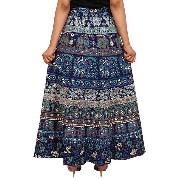 Jaipuri_Tribal_People_Printed_Cotton_Long_Wrappron_&_Skirts_For_Women
