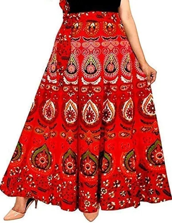 Jaipuri_Tribal_People_Printed_Cotton_Long_Wrappron_&_Skirts_For_Women