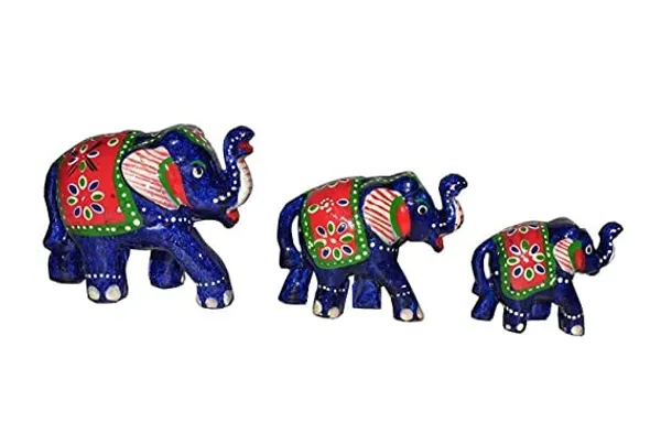 Gold_Handcrafted_Set_Of_7_Showpiece_Elephant_For_Decoration_For_Office,_Home_And_Gift_Purpose_Birthday_(20X10Cm,15X_8Cm,14X8_Cm)