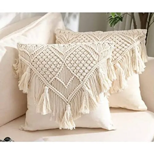 White_Cotton_Macrame_Handmade_Knit_Floor_Cushion_Throw_Pillow_Cover_(Large_-_16X16_Inch)