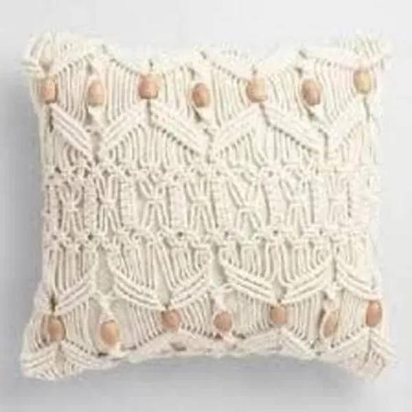White_Cotton_Macrame_Handmade_Knit_Floor_Cushion_Throw_Pillow_Cover_(Large_-_16X16_Inch)