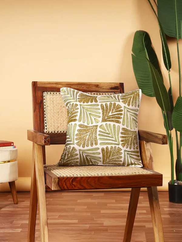 Multicolor_Beaded_Zari_Embroidery_Work_On_Printed_Cushions_&_Pillow_Cases_(40.64_Cm*40.64_Cm)_Stunning_Golden_Emb.