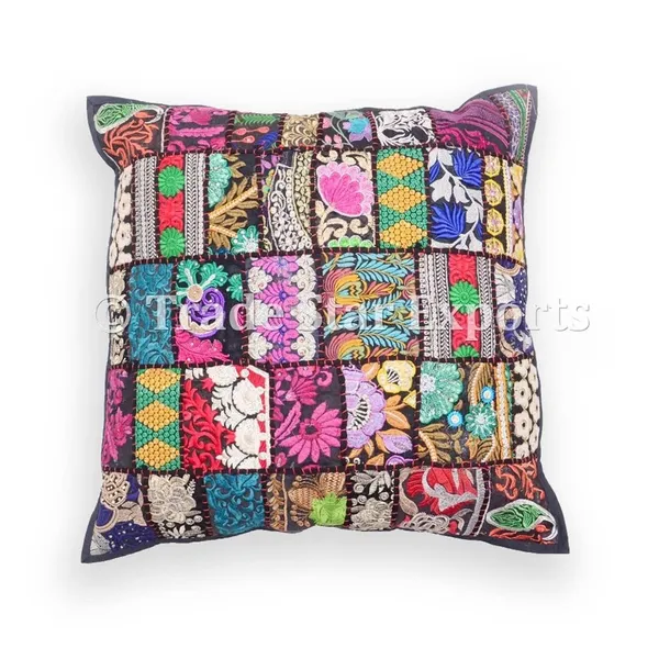 Multi_Patch_Embroidery_Silk_Cushion_Nd_Pillow_Covers_(16_X16_Inch)_For_Sofa_Bedroom_Bedroom,_Living_Room,_Office_(Multicolor_White)_Pack_Of_1